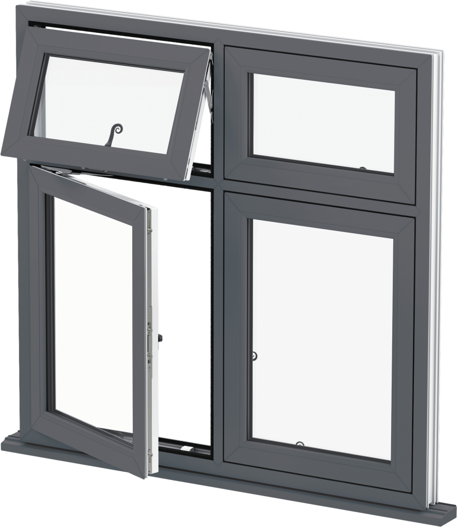 flush sash grey