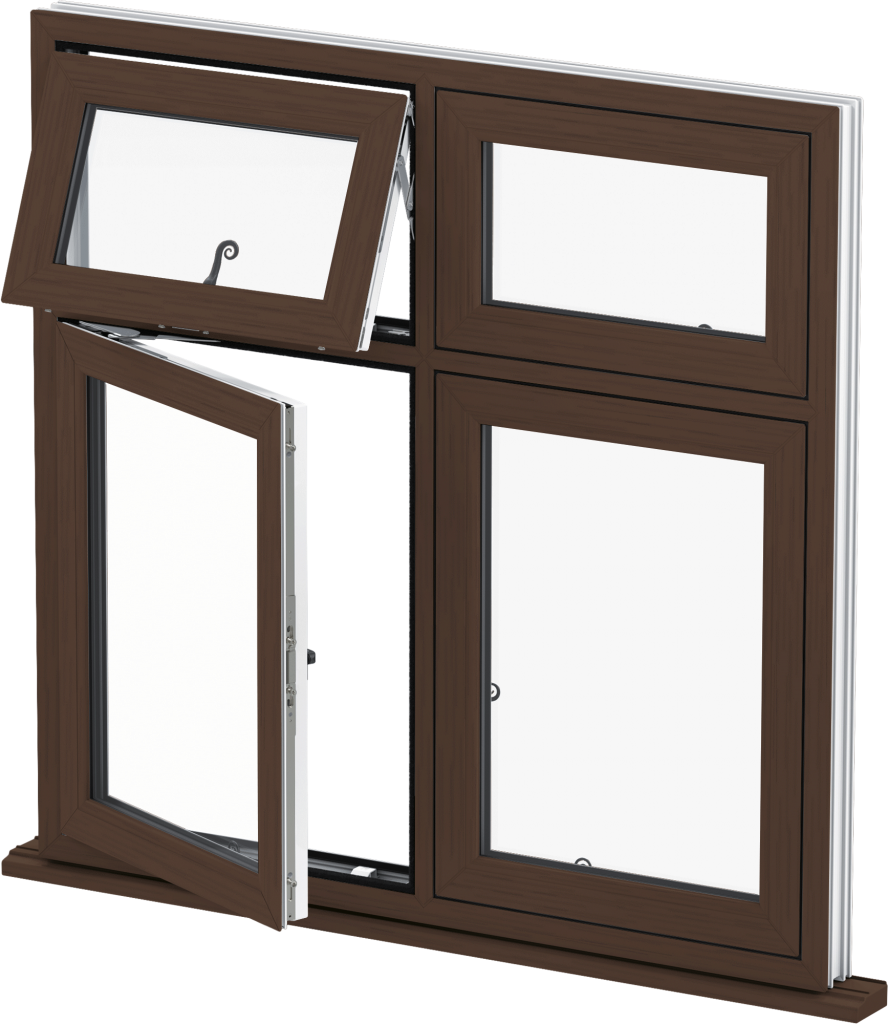 flush sash mahogany