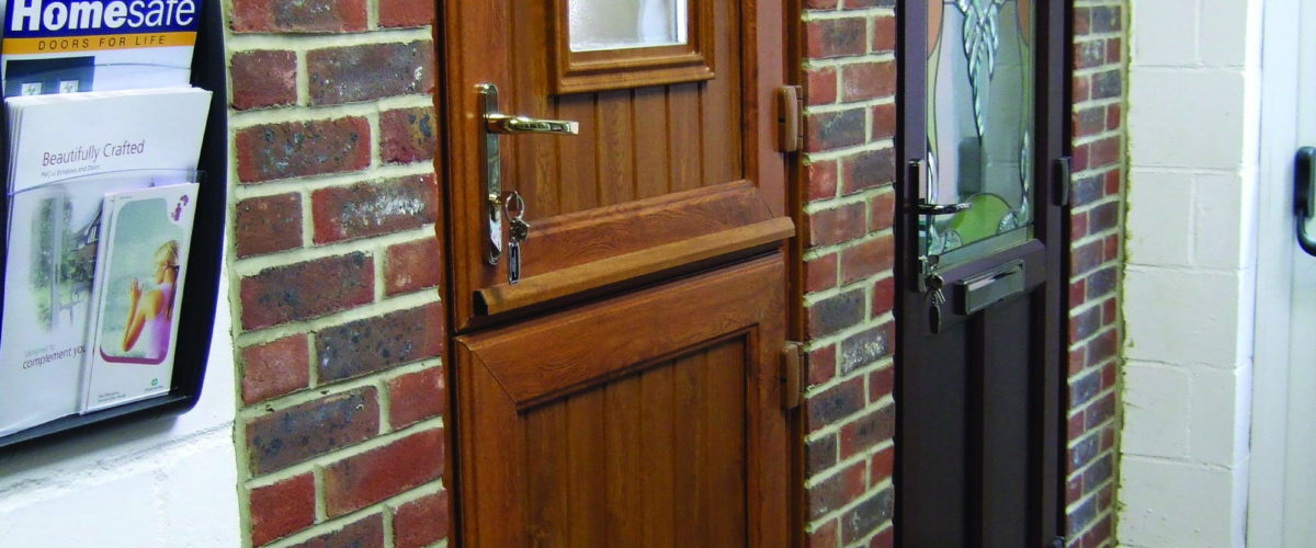 Barn Door in Woodgrain uPVC
