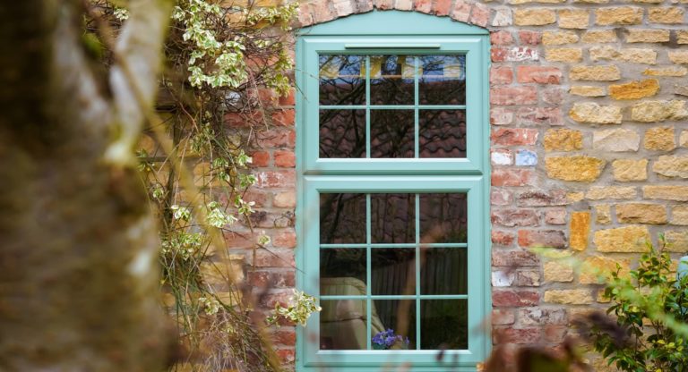 Blue Casement Windows
