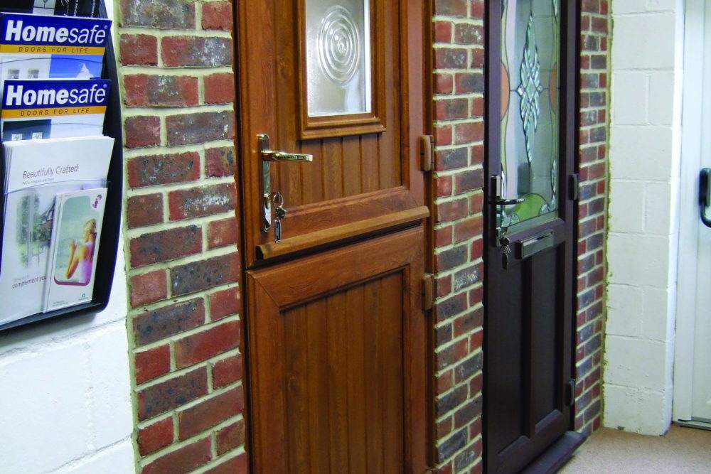Barn Door in Woodgrain uPVC